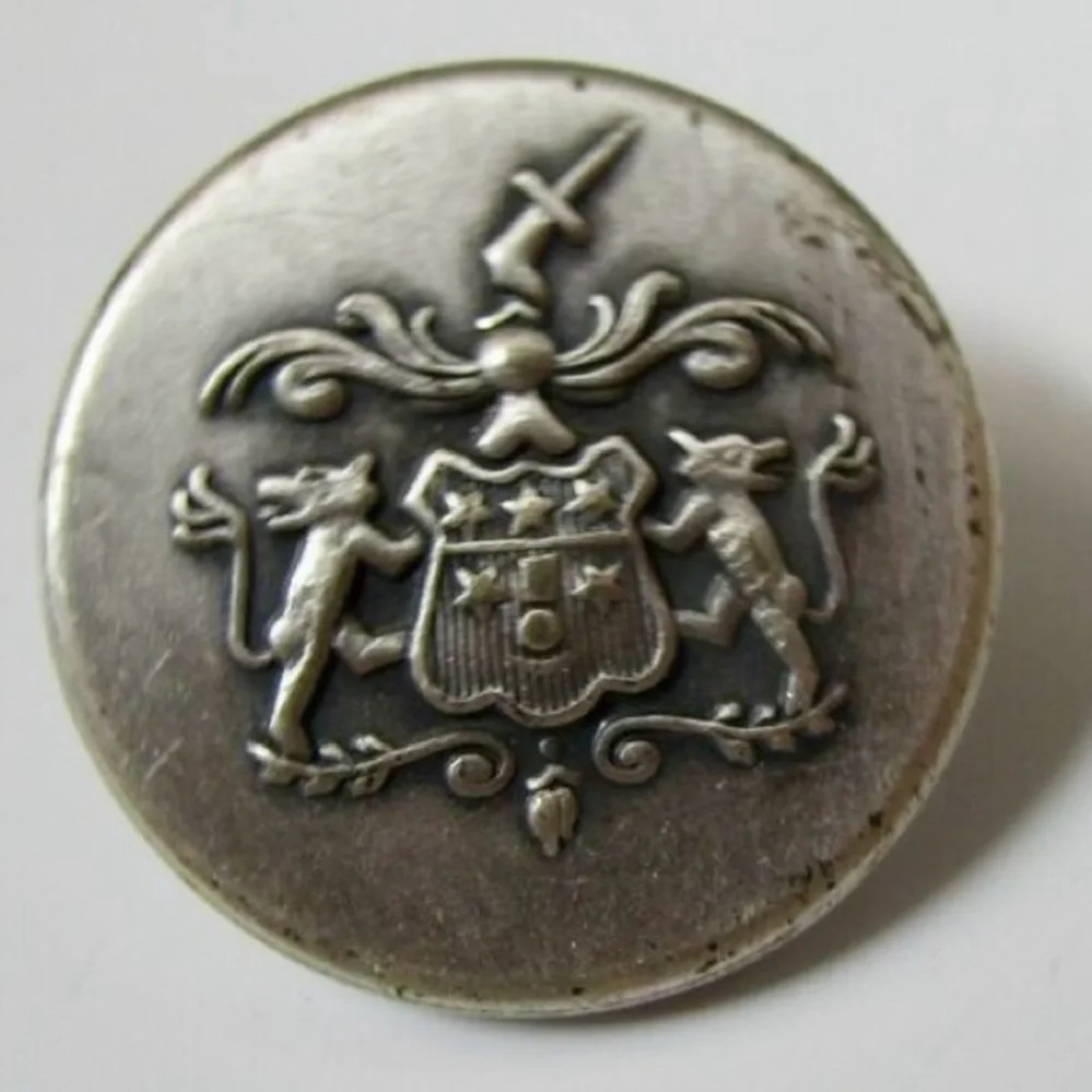 La Mode 2ct Silver Blazer Buttons and 4ct White Iridescent Buttons